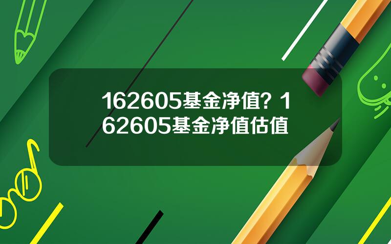 162605基金净值？162605基金净值估值
