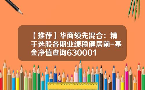 【推荐】华商领先混合：精于选股各期业绩稳健居前-基金净值查询630001