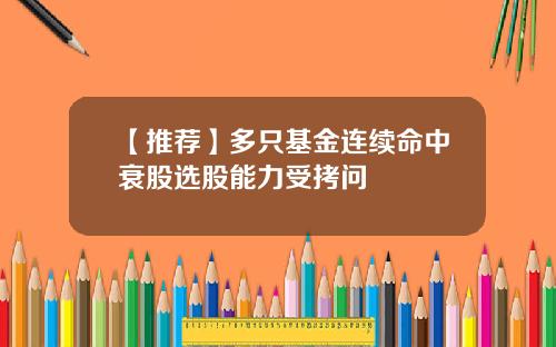 【推荐】多只基金连续命中衰股选股能力受拷问