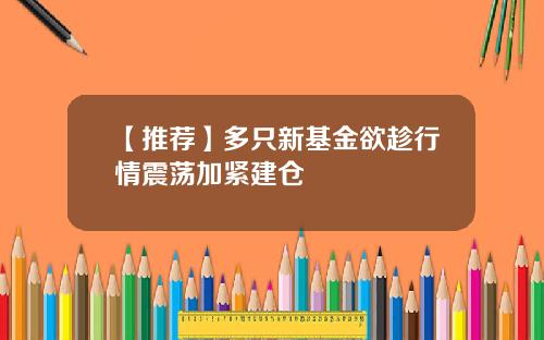 【推荐】多只新基金欲趁行情震荡加紧建仓