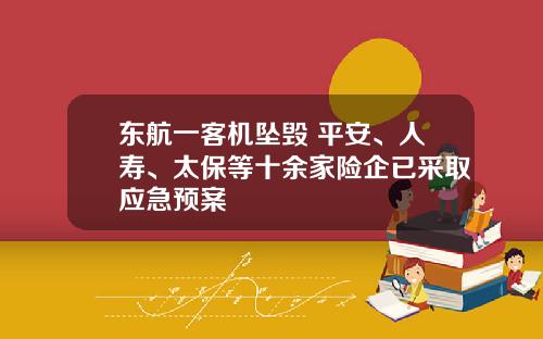 东航一客机坠毁 平安、人寿、太保等十余家险企已采取应急预案