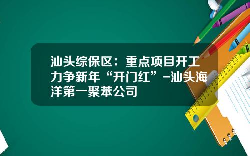 汕头综保区：重点项目开工力争新年“开门红”-汕头海洋第一聚苯公司