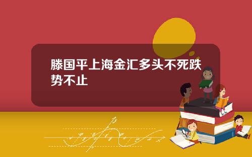 滕国平上海金汇多头不死跌势不止