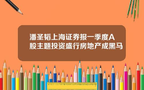 潘圣韬上海证券报一季度A股主题投资盛行房地产成黑马