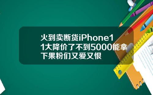 火到卖断货iPhone11大降价了不到5000能拿下果粉们又爱又恨