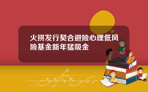 火拼发行契合避险心理低风险基金新年猛吸金