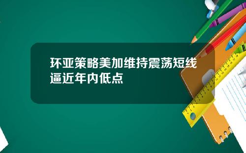环亚策略美加维持震荡短线逼近年内低点