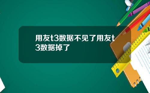 用友t3数据不见了用友t3数据掉了