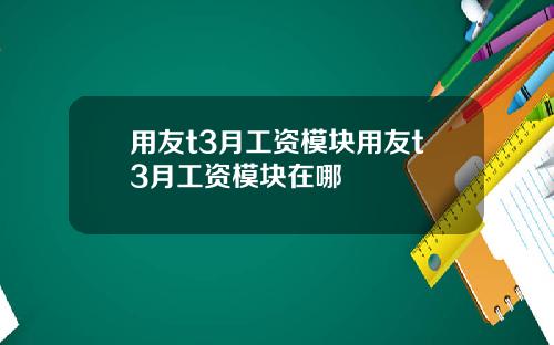 用友t3月工资模块用友t3月工资模块在哪
