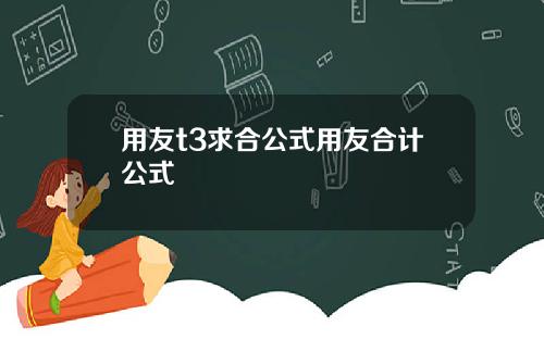 用友t3求合公式用友合计公式