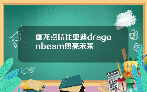 画龙点睛比亚迪dragonbeam照亮未来