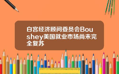 白宫经济顾问委员会Boushey美国就业市场尚未完全复苏