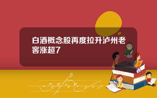 白酒概念股再度拉升泸州老窖涨超7