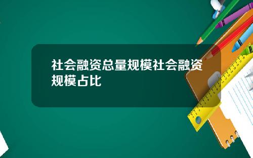 社会融资总量规模社会融资规模占比