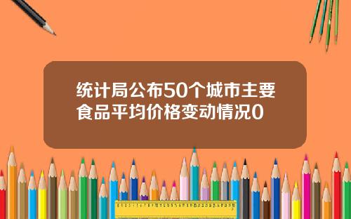 统计局公布50个城市主要食品平均价格变动情况0