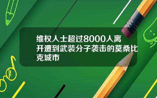 维权人士超过8000人离开遭到武装分子袭击的莫桑比克城市