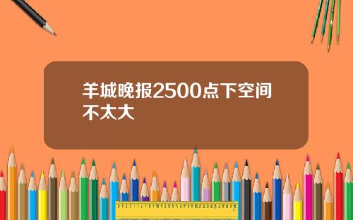 羊城晚报2500点下空间不太大