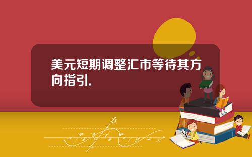 美元短期调整汇市等待其方向指引.