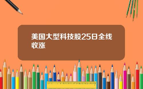 美国大型科技股25日全线收涨