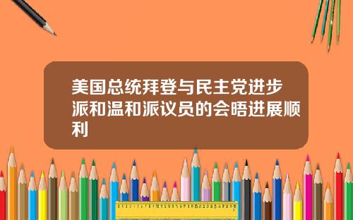 美国总统拜登与民主党进步派和温和派议员的会晤进展顺利