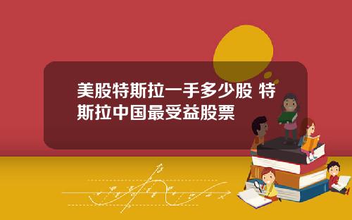 美股特斯拉一手多少股 特斯拉中国最受益股票
