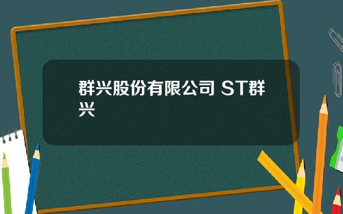 群兴股份有限公司 ST群兴