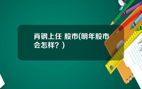 肖钢上任 股市(明年股市会怎样？)