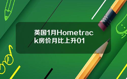 英国1月Hometrack房价月比上升01