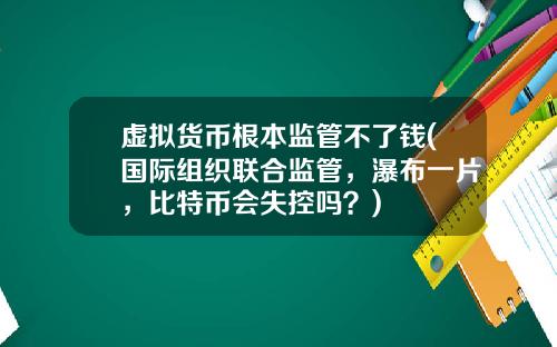 虚拟货币根本监管不了钱(国际组织联合监管，瀑布一片，比特币会失控吗？)