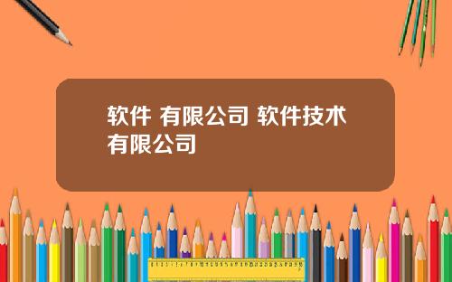 软件 有限公司 软件技术有限公司