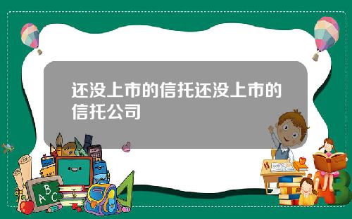 还没上市的信托还没上市的信托公司