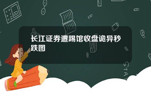 长江证券遭踢馆收盘诡异秒跌图