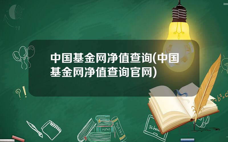 中国基金网净值查询(中国基金网净值查询官网)
