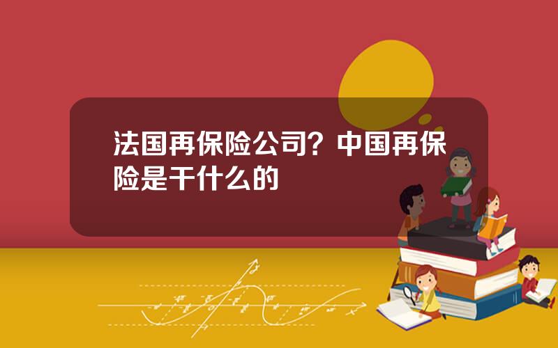 法国再保险公司？中国再保险是干什么的