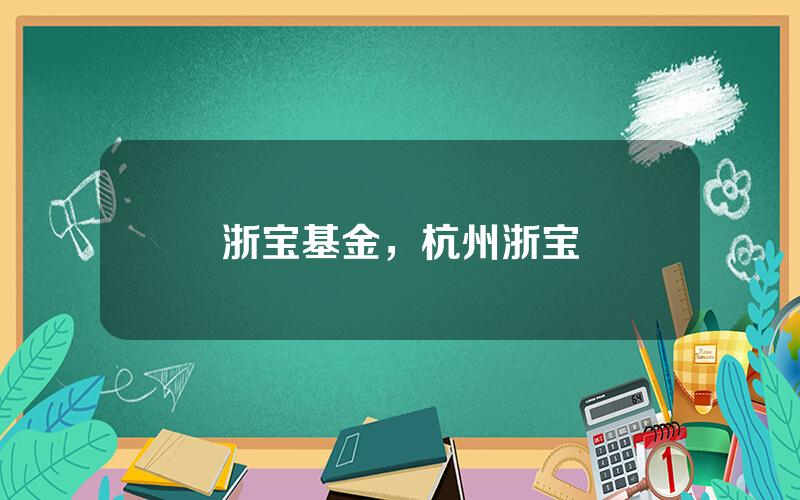 浙宝基金，杭州浙宝