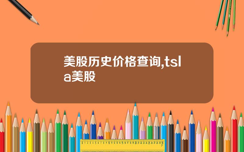 美股历史价格查询,tsla美股