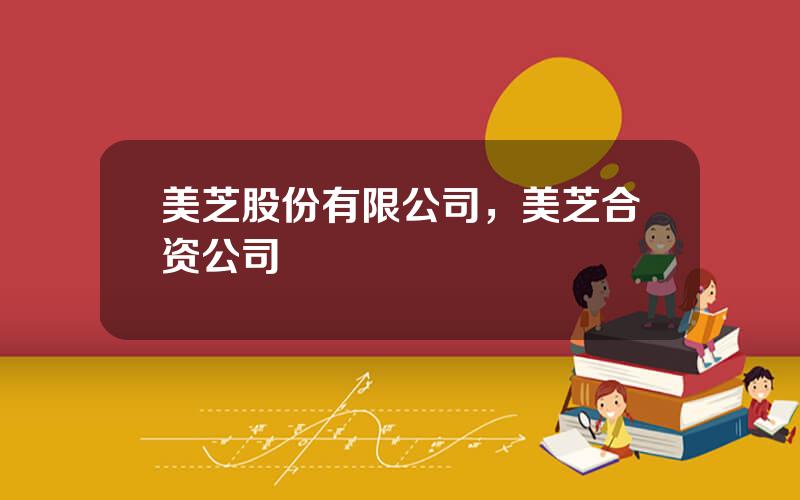 美芝股份有限公司，美芝合资公司