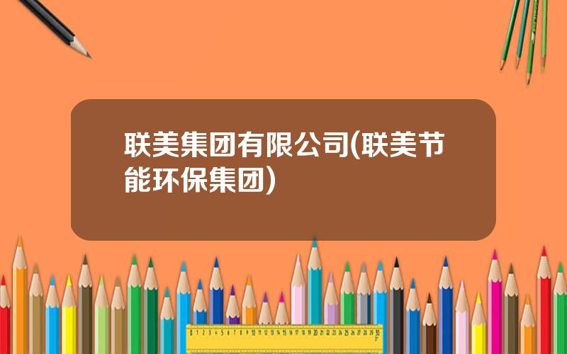 联美集团有限公司(联美节能环保集团)