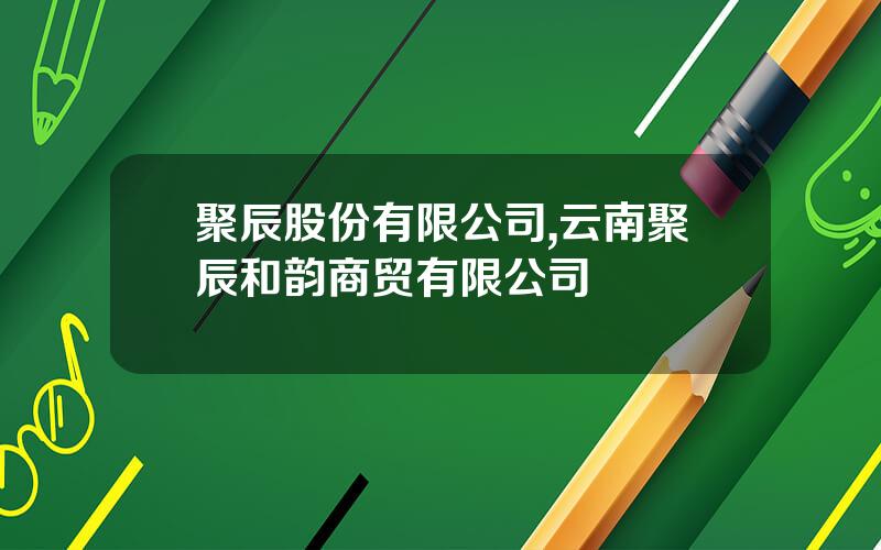 聚辰股份有限公司,云南聚辰和韵商贸有限公司
